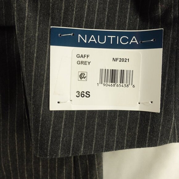 Men's NAUTICA Active Stretch Blazer Suit in Gaff Grey size 36S NWT - Picture 6 of 10